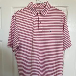 Pink Vineyard Vines Performance Polo